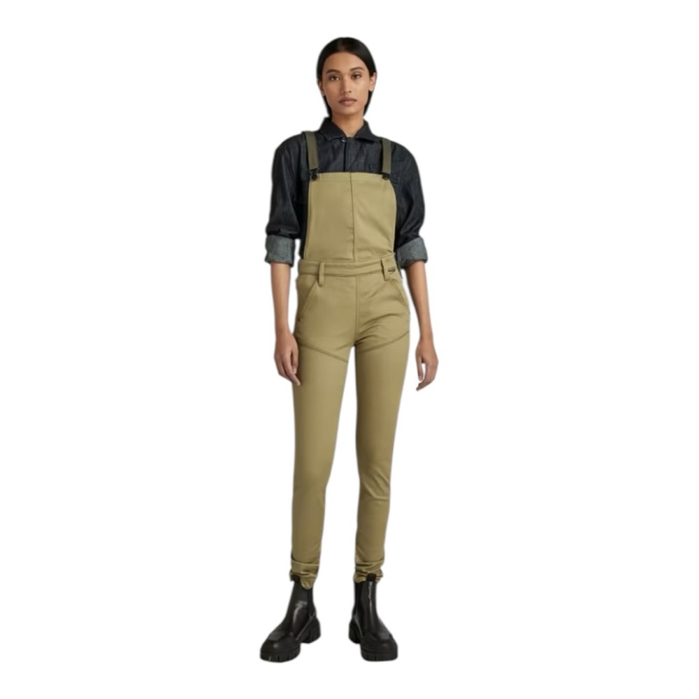 G-Star Raw Worker Dungaree Overalls Size 25 Utility Military Army Green Overalls